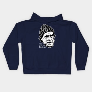 Charles Bukowski Signature Portrait Kids Hoodie